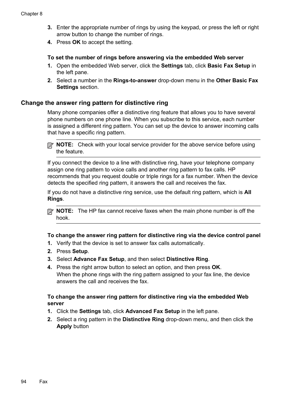 HP Officejet Pro 8500 User Manual | Page 98 / 306