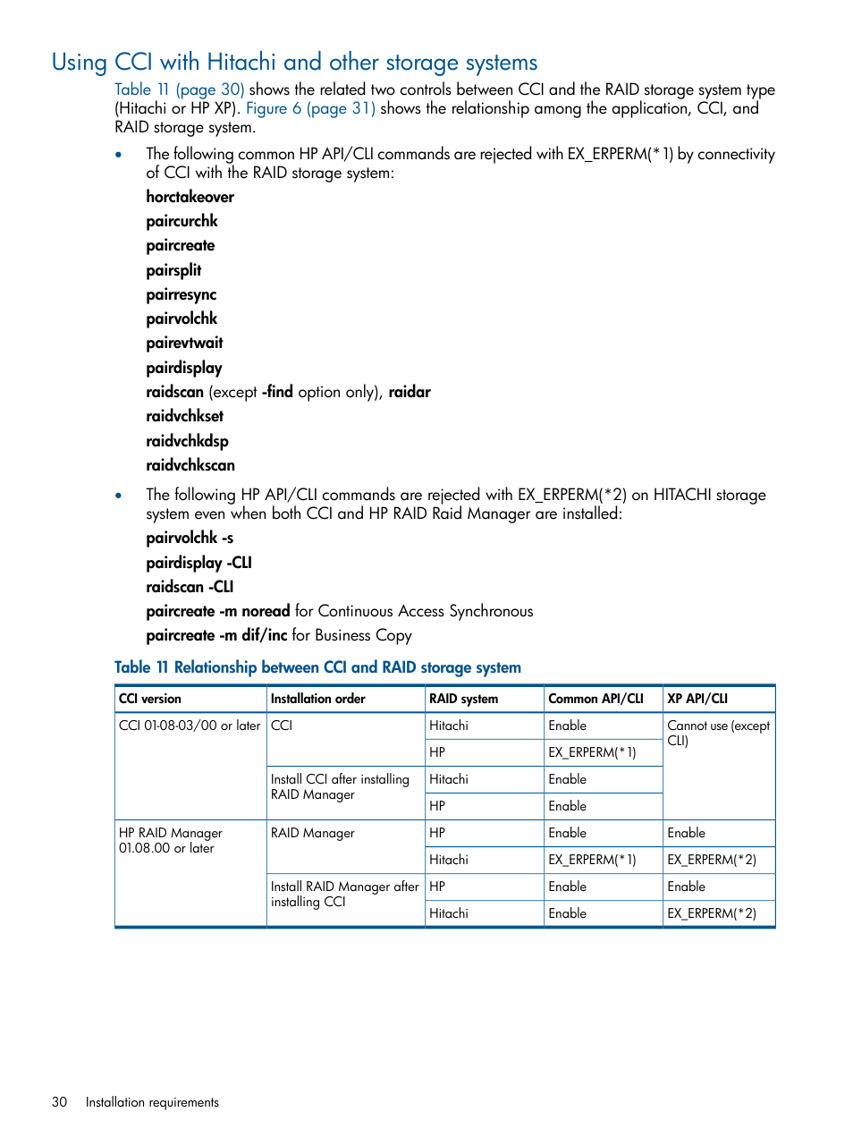 Using cci with hitachi and other storage systems | HP XP P9500 Storage User Manual | Page 30 / 94