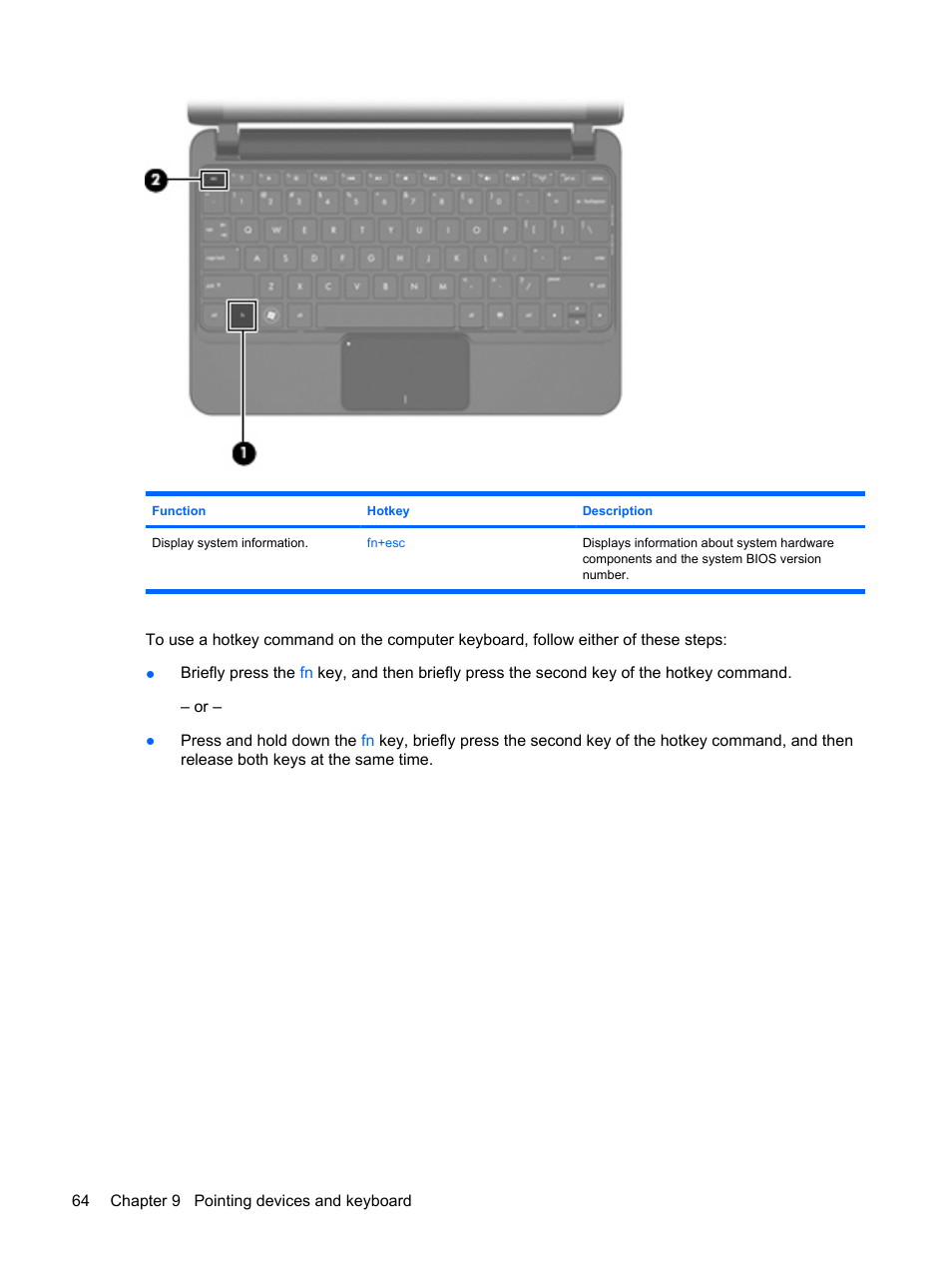 HP Mini 210-1020EH PC User Manual | Page 72 / 94