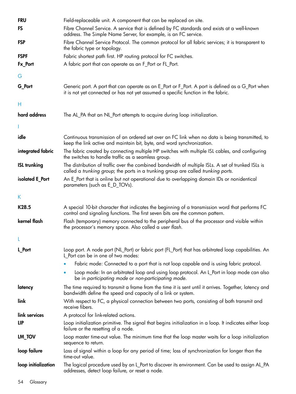 HP Brocade 8Gb SAN Switch for HP BladeSystem c-Class User Manual | Page 54 / 59
