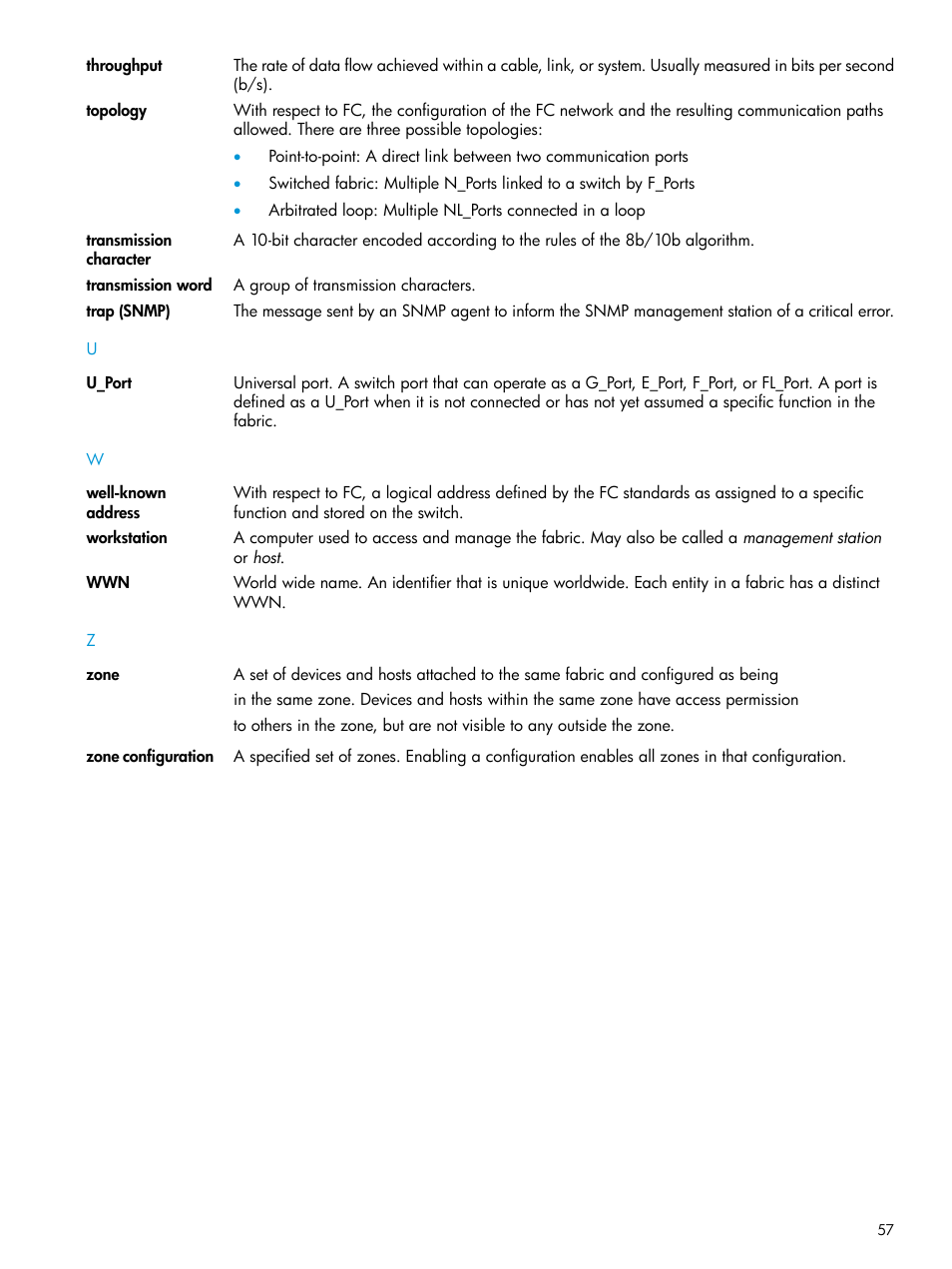 HP Brocade 8Gb SAN Switch for HP BladeSystem c-Class User Manual | Page 57 / 59
