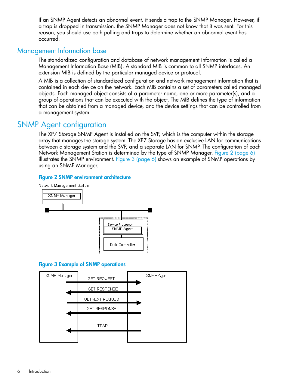 Management information base, Snmp agent configuration | HP XP Racks User Manual | Page 6 / 41