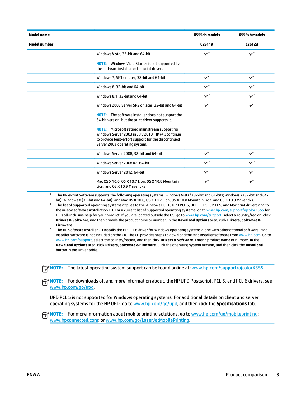 HP Officejet Enterprise Color X555 Printer series User Manual | Page 11 / 102