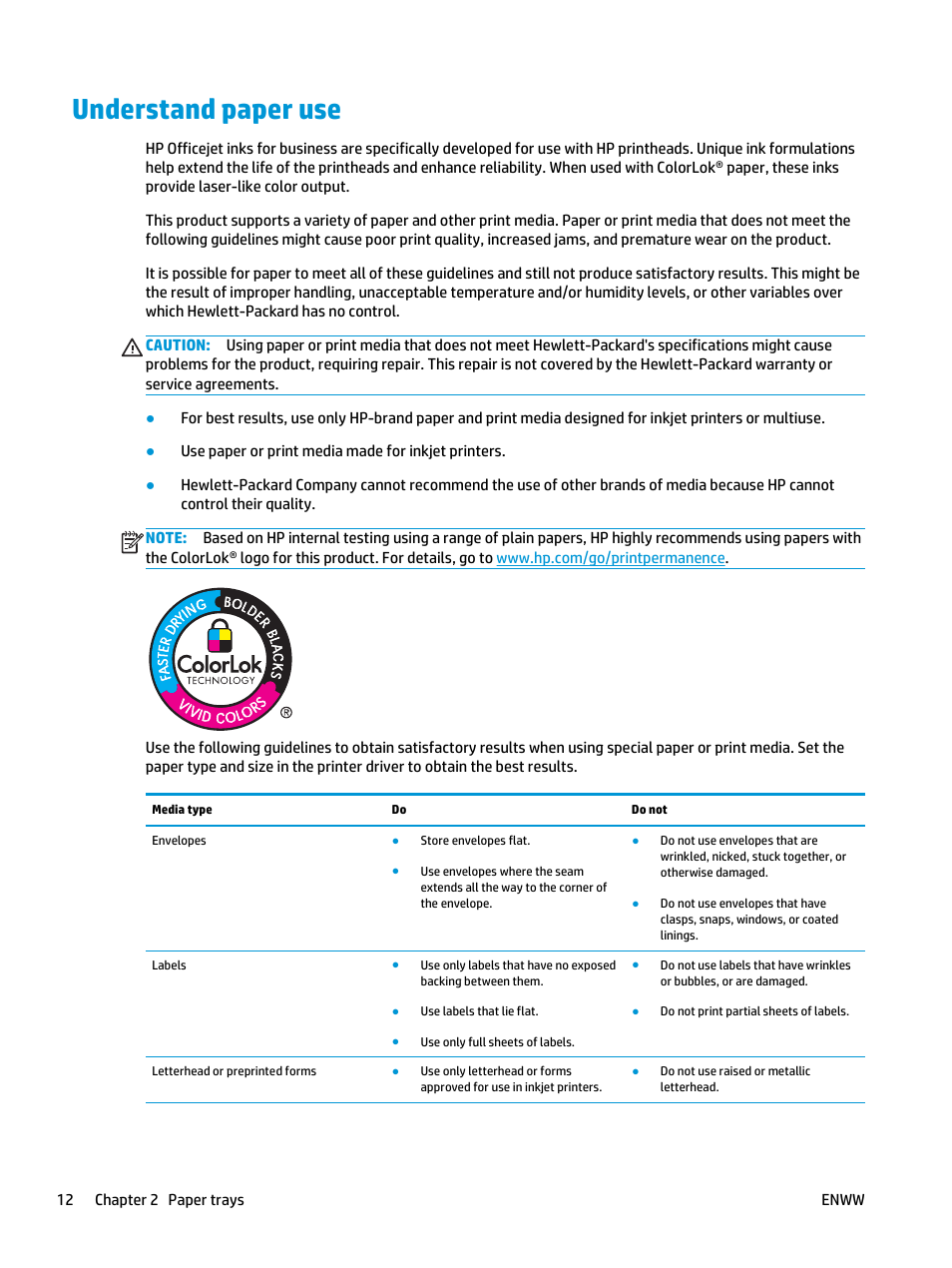 Understand paper use | HP Officejet Enterprise Color X555 Printer series User Manual | Page 20 / 102