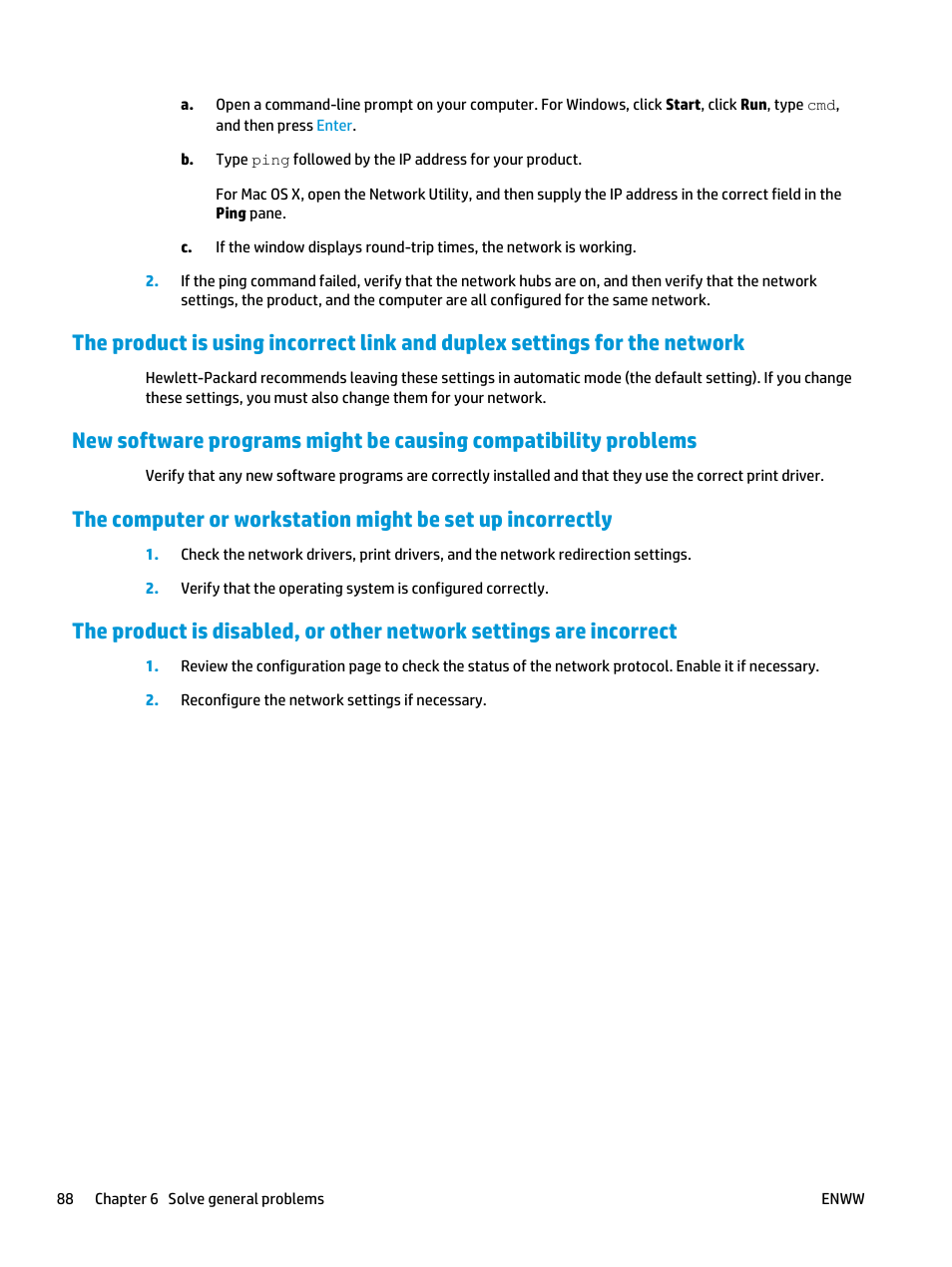 HP Officejet Enterprise Color X555 Printer series User Manual | Page 96 / 102