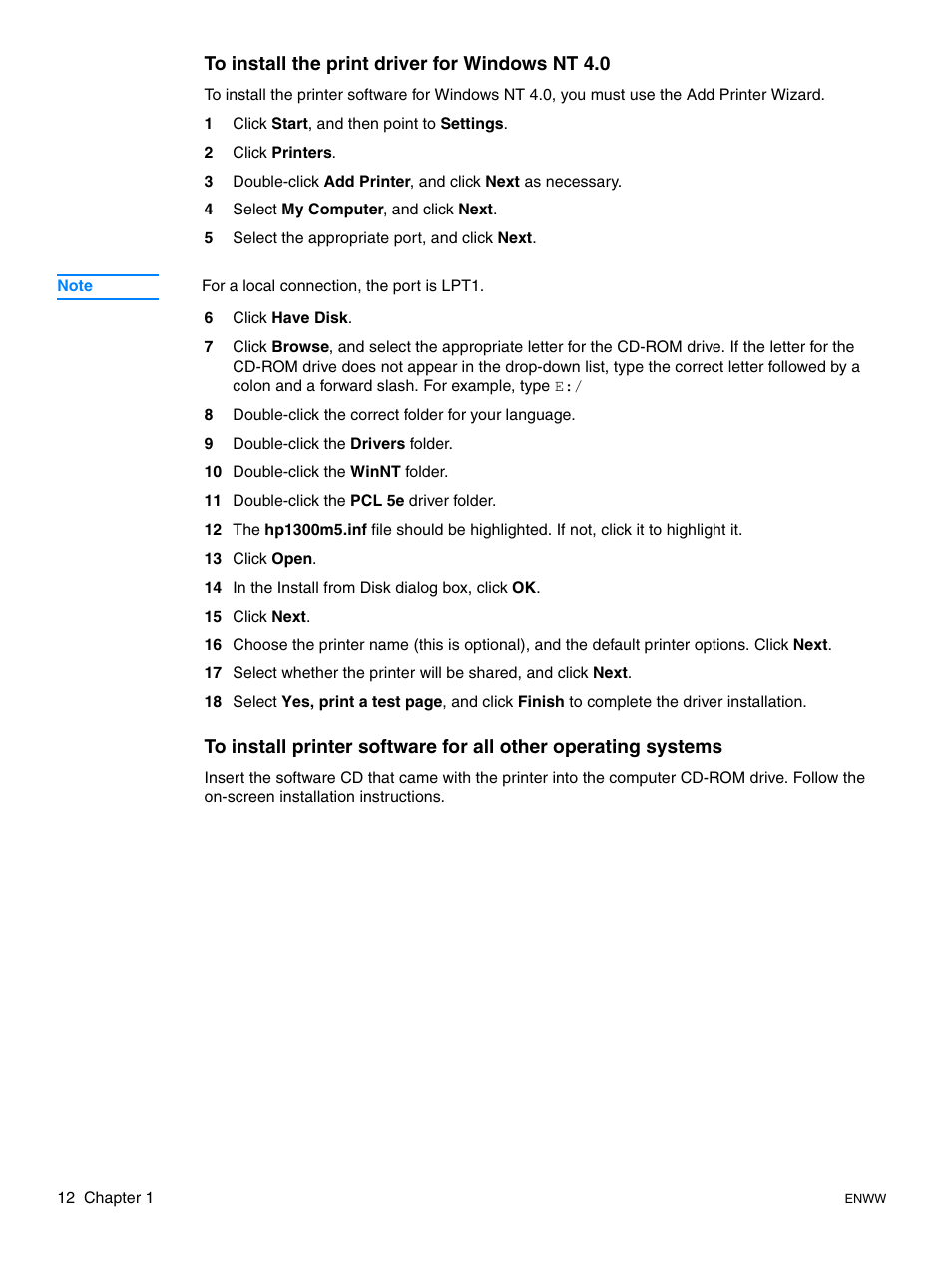 HP LaserJet 1015 Printer User Manual | Page 20 / 122