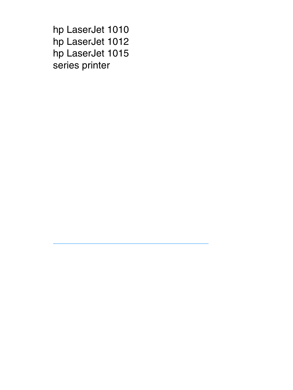 HP LaserJet 1015 Printer User Manual | Page 3 / 122