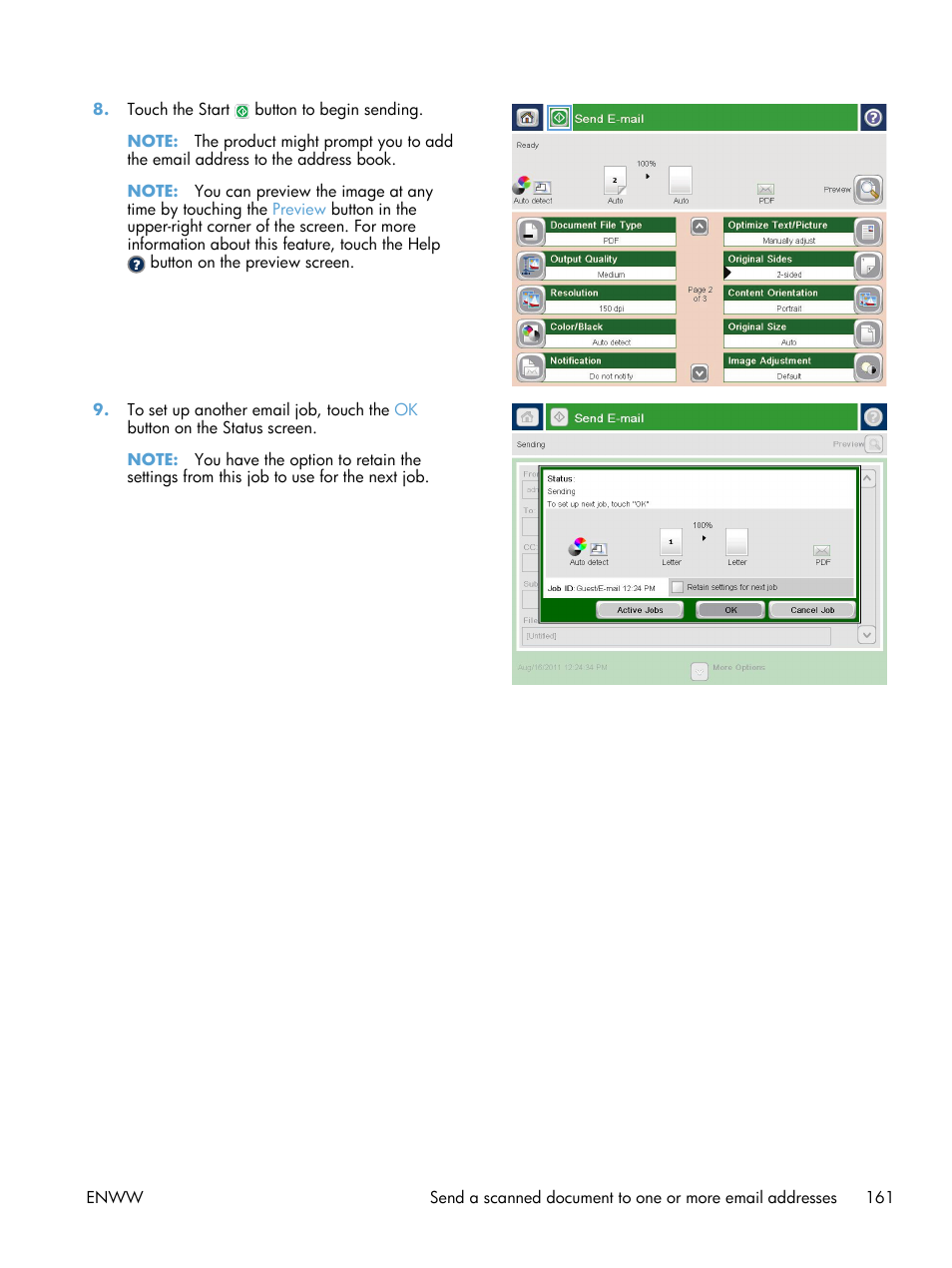HP LaserJet Enterprise 500 MFP M525 User Manual | Page 175 / 332