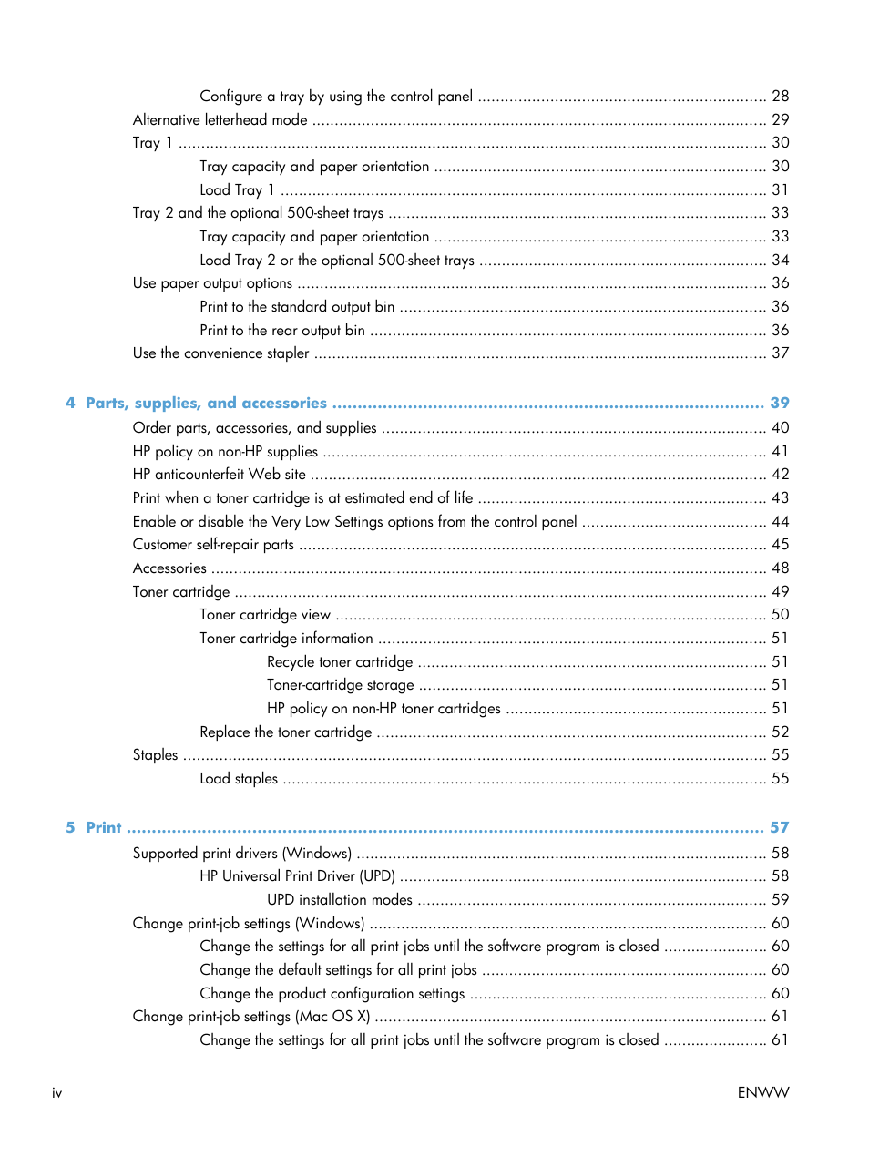 HP LaserJet Enterprise 500 MFP M525 User Manual | Page 6 / 332