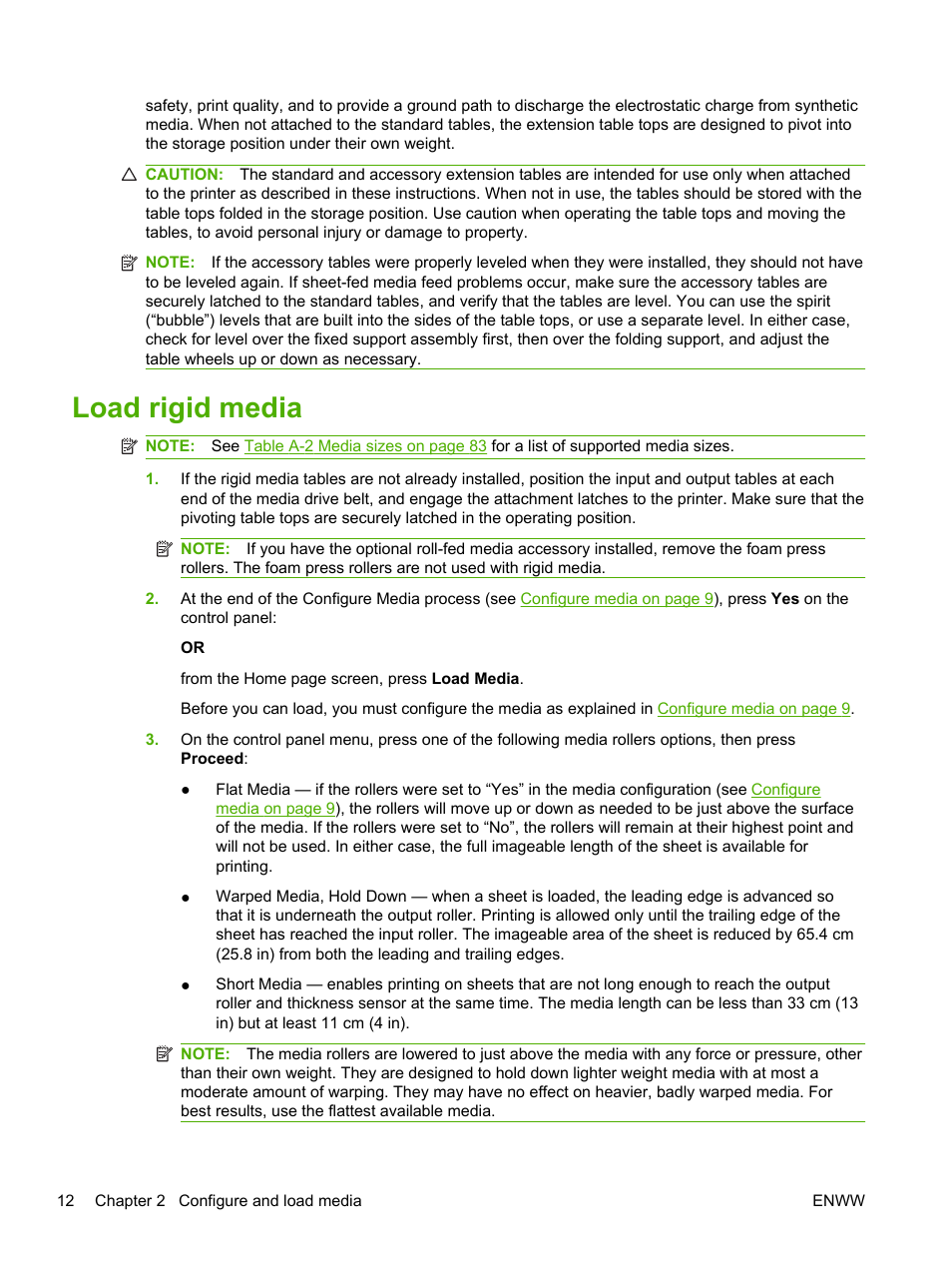 Load rigid media, Load rigid | HP Scitex FB700 Industrial Printer User Manual | Page 18 / 102