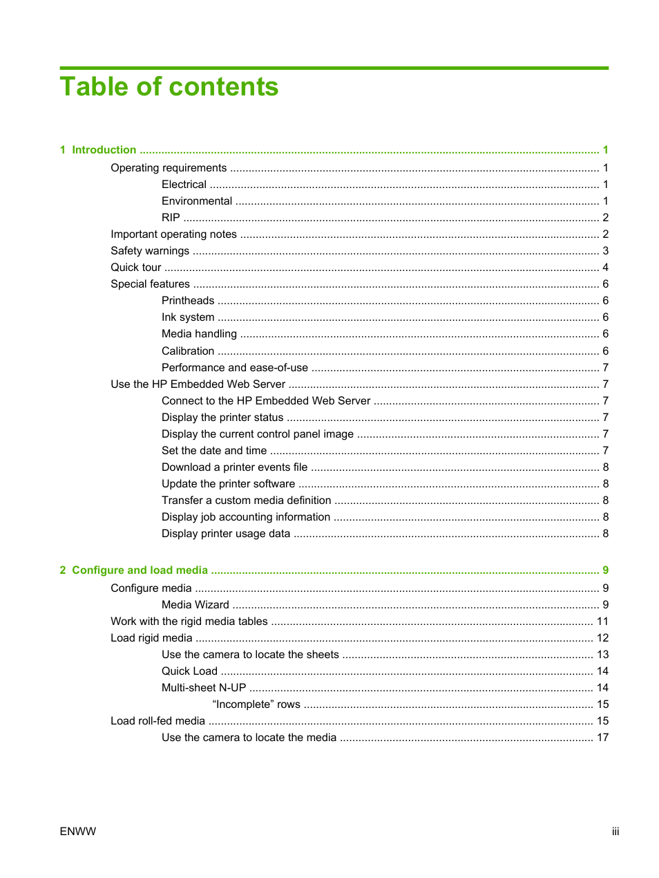 HP Scitex FB700 Industrial Printer User Manual | Page 3 / 102