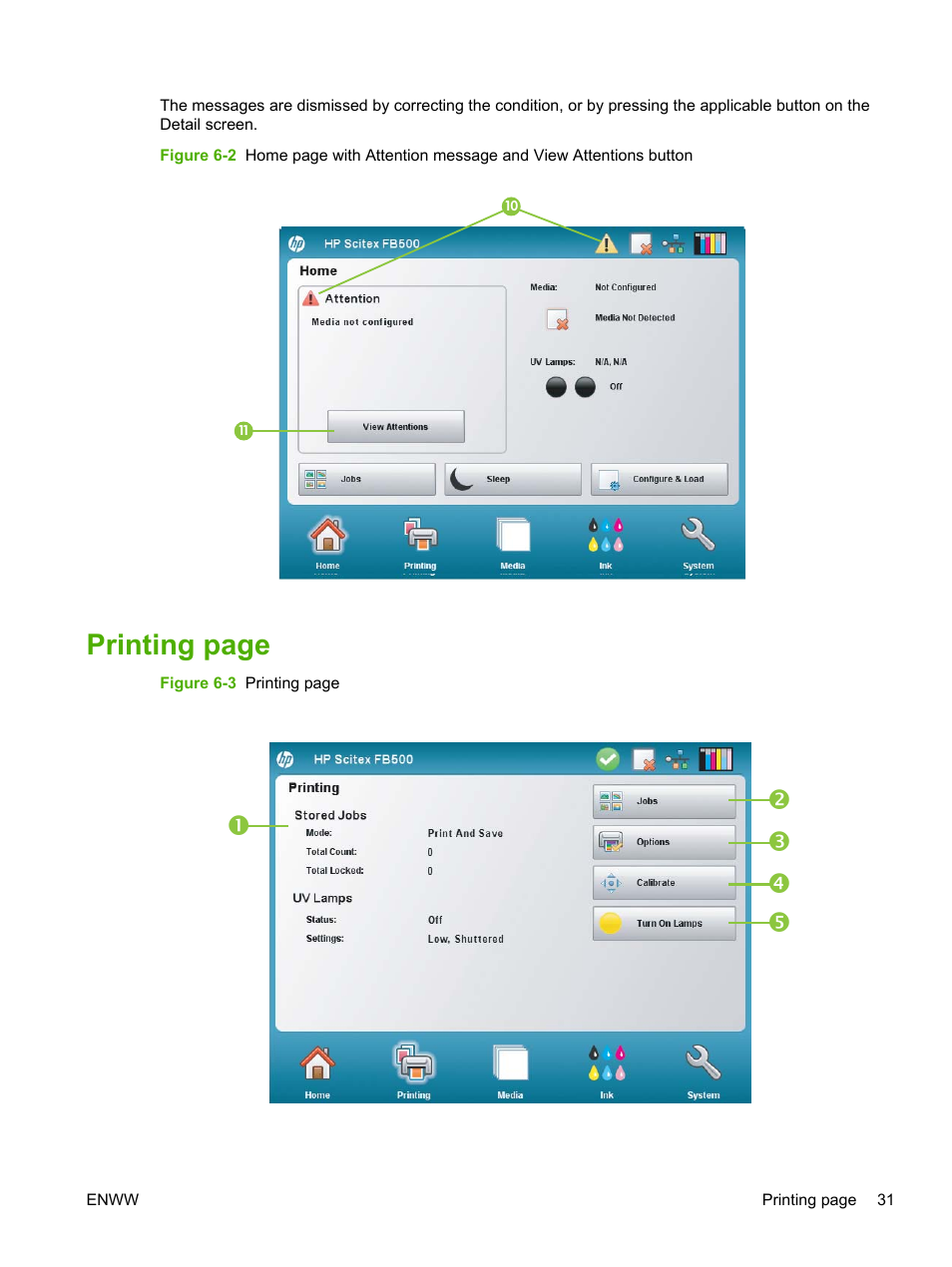 Printing page | HP Scitex FB700 Industrial Printer User Manual | Page 37 / 102