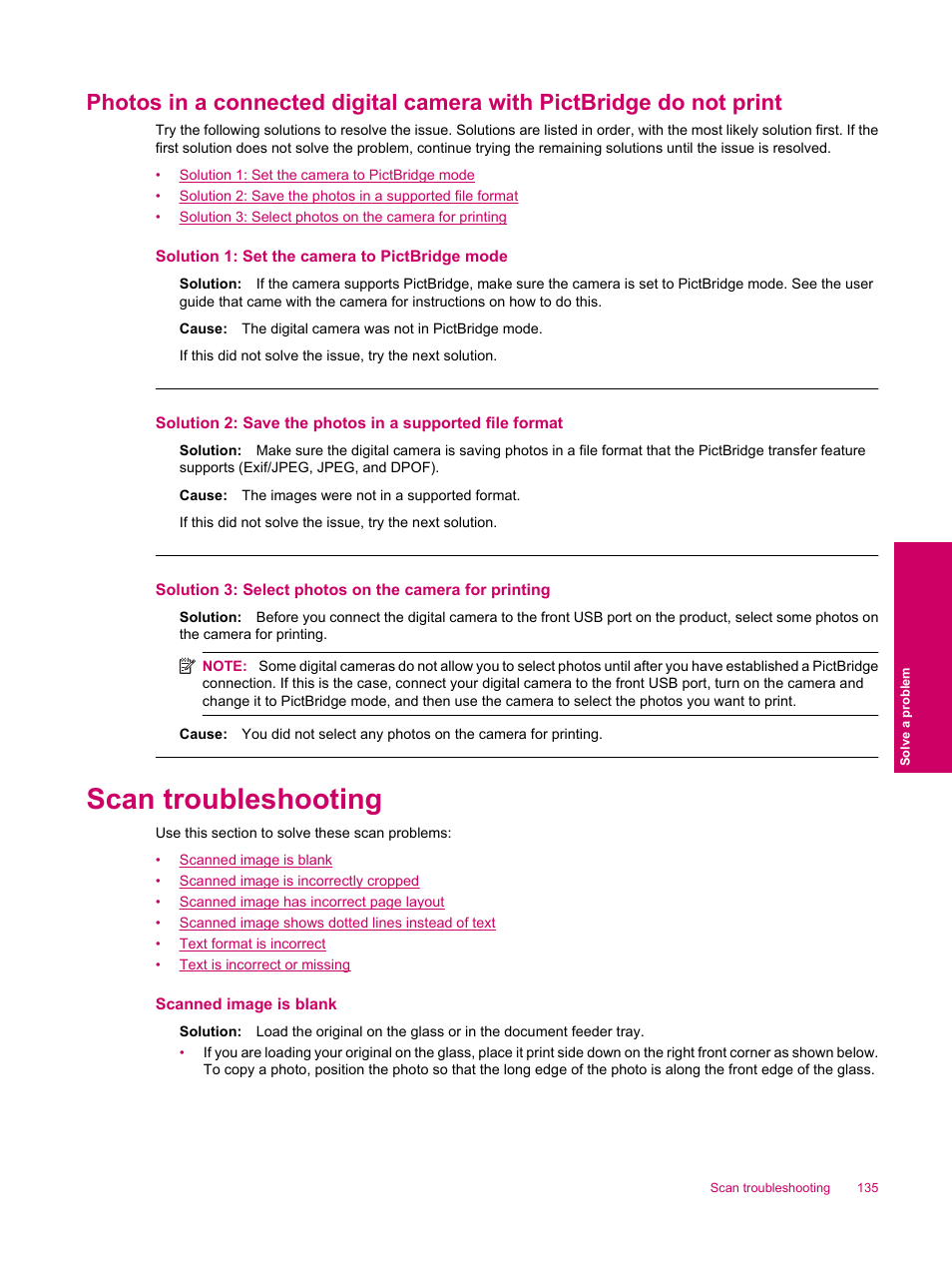 Scan troubleshooting | HP Photosmart Premium Fax C309 User Manual | Page 137 / 244