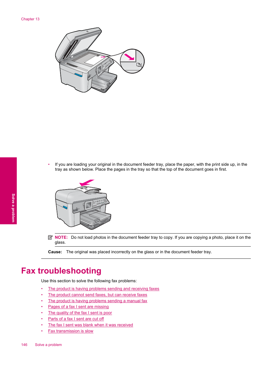 Fax troubleshooting | HP Photosmart Premium Fax C309 User Manual | Page 148 / 244