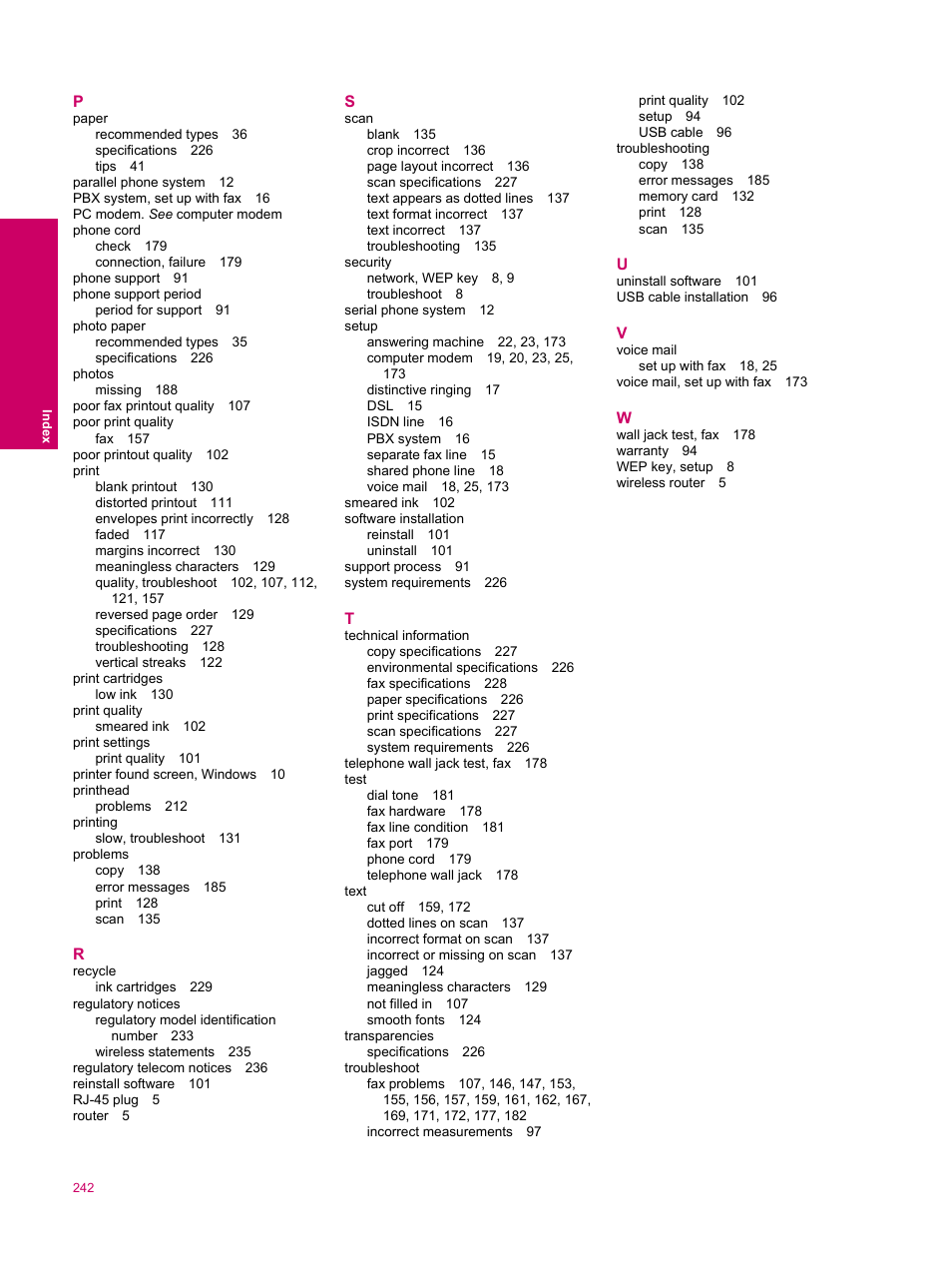 HP Photosmart Premium Fax C309 User Manual | Page 244 / 244