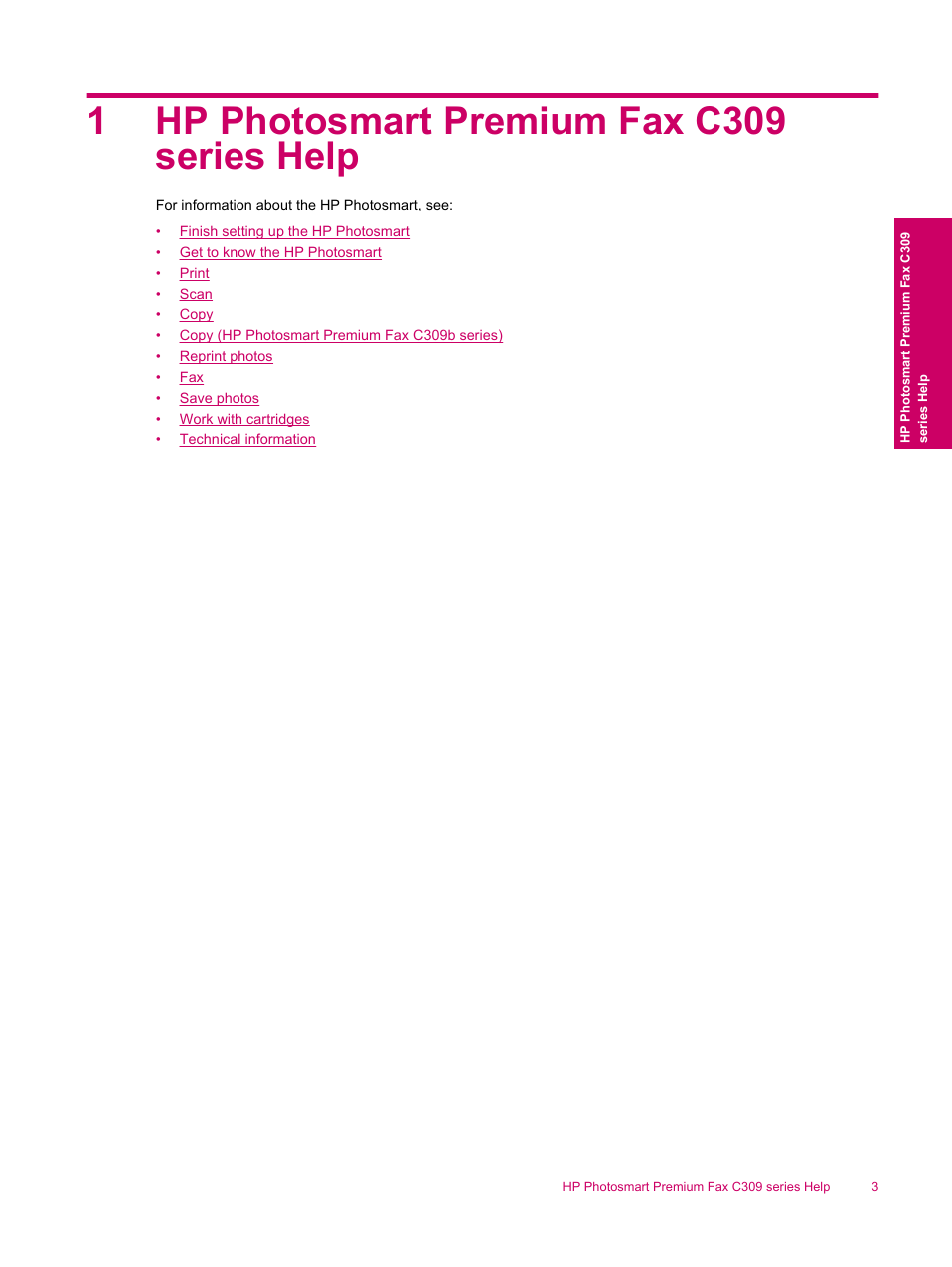 Hp photosmart premium fax c309 series help, 1 hp photosmart premium fax c309 series help, 1hp photosmart premium fax c309 series help | HP Photosmart Premium Fax C309 User Manual | Page 5 / 244