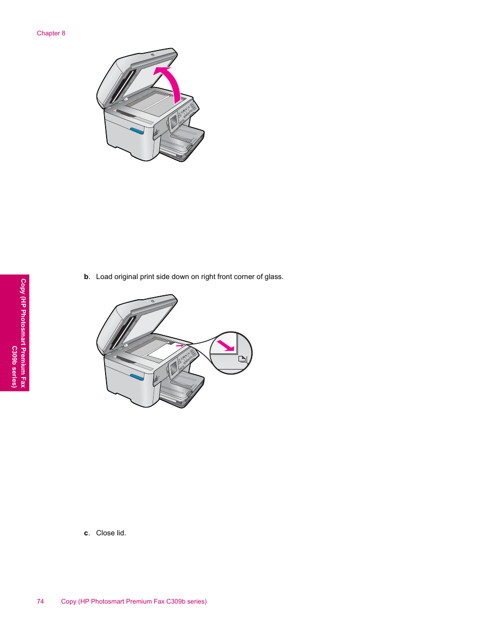 HP Photosmart Premium Fax C309 User Manual | Page 76 / 244