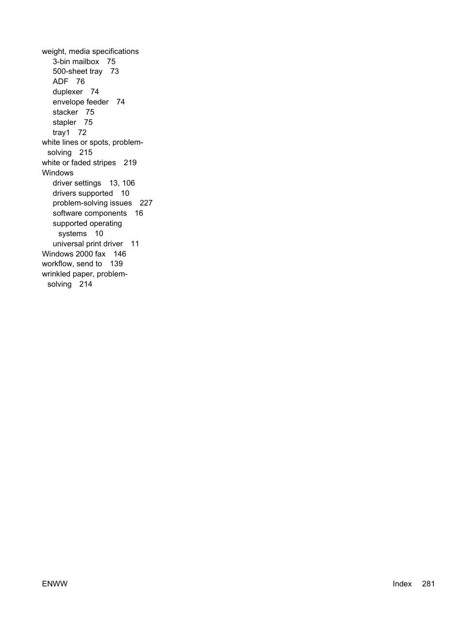 HP LaserJet M4345 Multifunction Printer series User Manual | Page 293 / 296