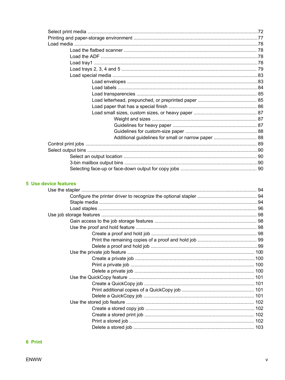 HP LaserJet M4345 Multifunction Printer series User Manual | Page 7 / 296