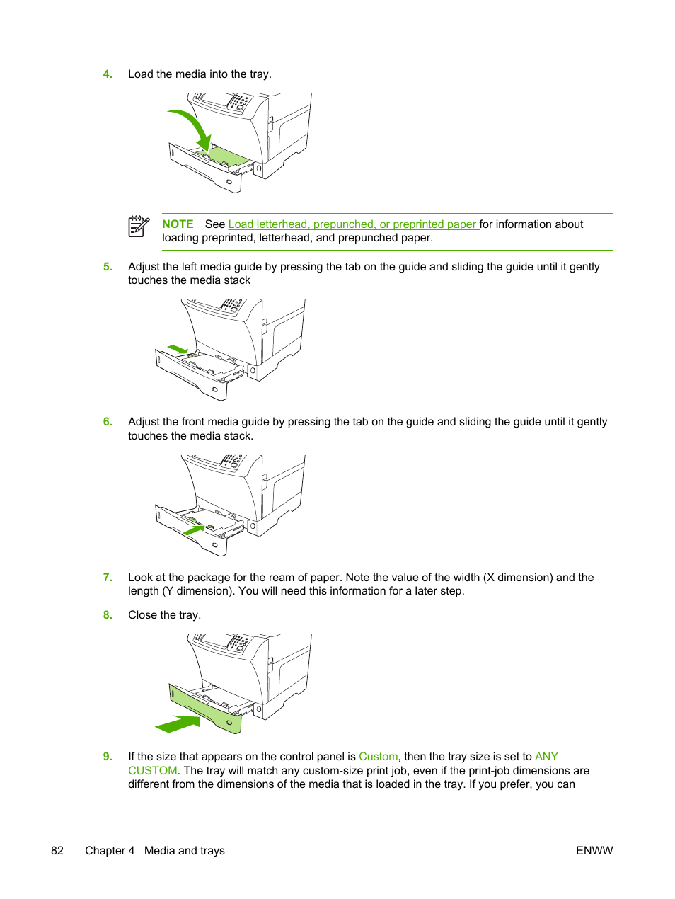 HP LaserJet M4345 Multifunction Printer series User Manual | Page 94 / 296