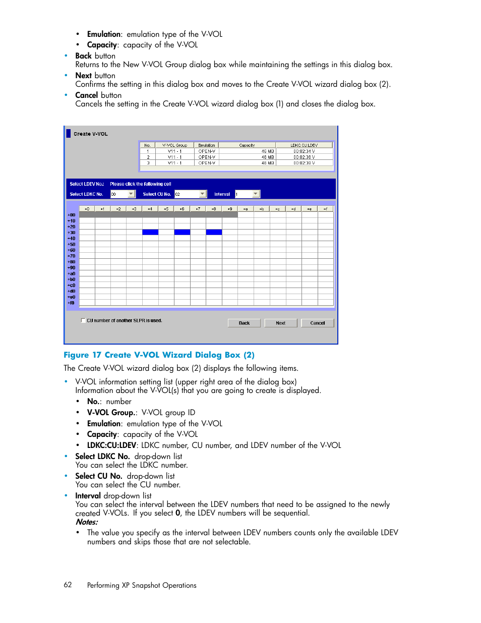 Create v-vol wizard dialog box (2), Figure 17 | HP StorageWorks XP Remote Web Console Software User Manual | Page 62 / 82