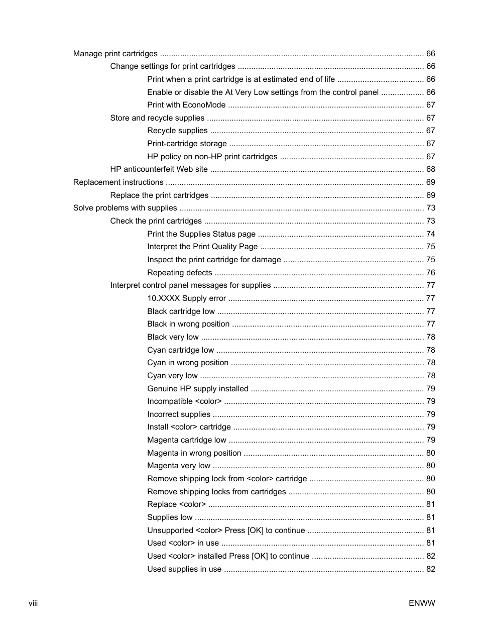 HP LaserJet Pro 400 color Printer M451 series User Manual | Page 10 / 242
