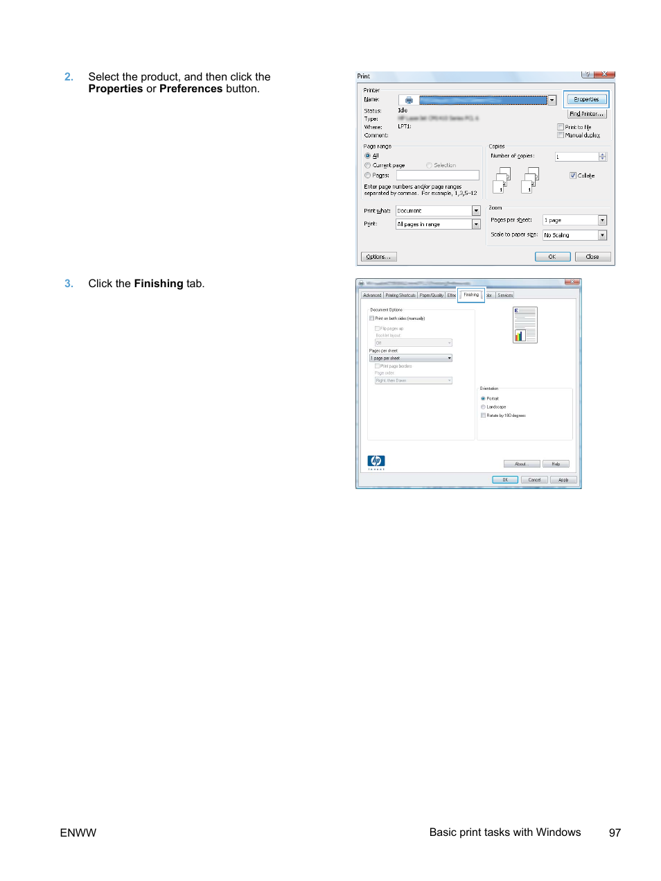 HP LaserJet Pro 400 color Printer M451 series User Manual | Page 115 / 242