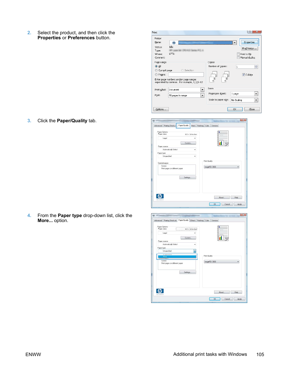 HP LaserJet Pro 400 color Printer M451 series User Manual | Page 123 / 242
