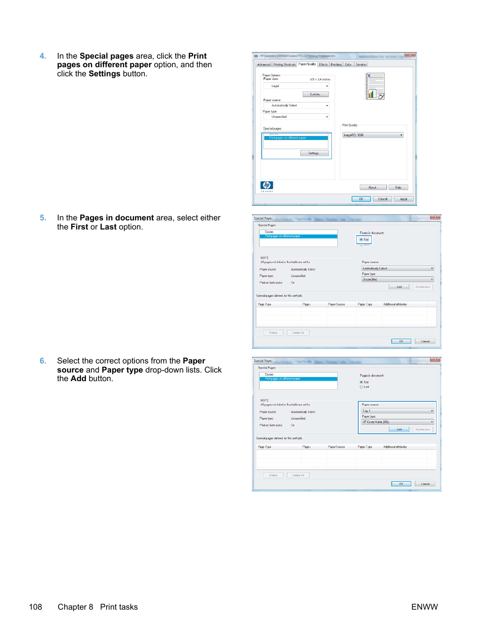 HP LaserJet Pro 400 color Printer M451 series User Manual | Page 126 / 242