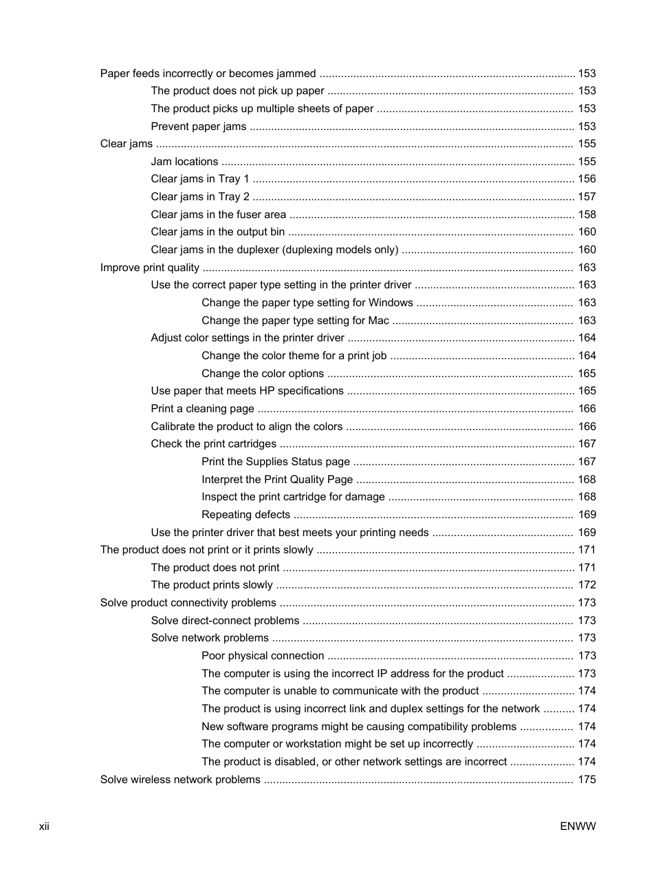 HP LaserJet Pro 400 color Printer M451 series User Manual | Page 14 / 242