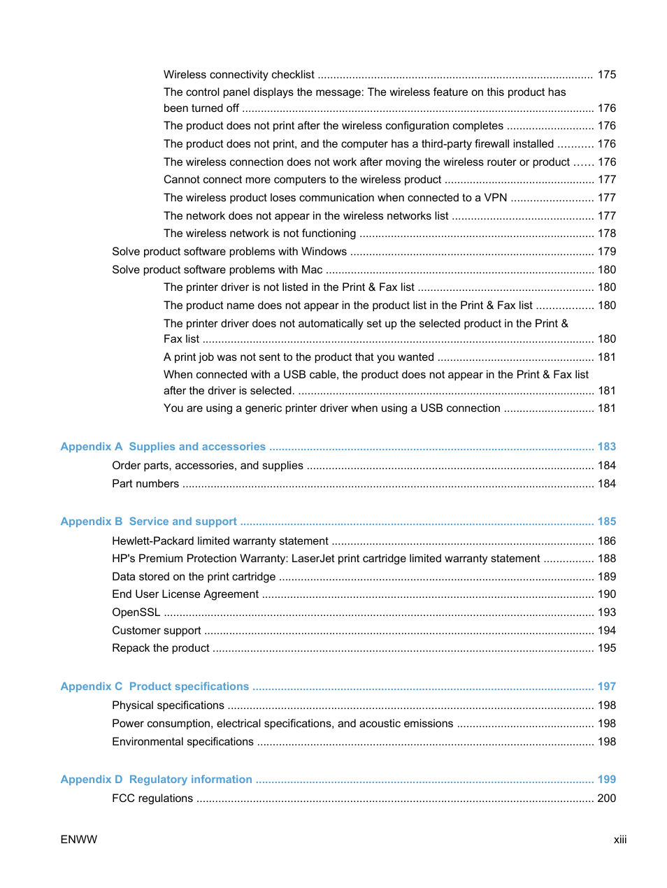 HP LaserJet Pro 400 color Printer M451 series User Manual | Page 15 / 242