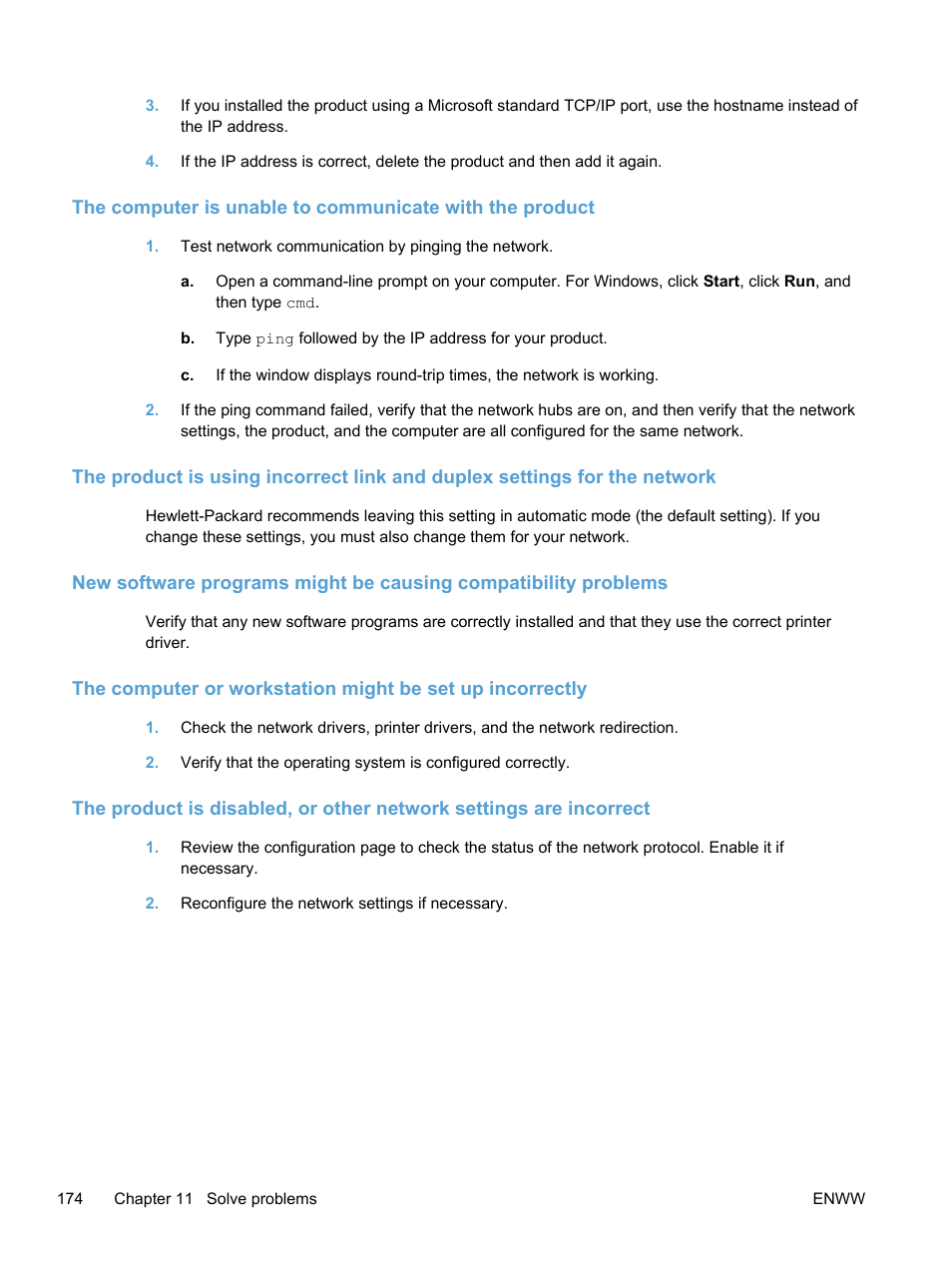 HP LaserJet Pro 400 color Printer M451 series User Manual | Page 192 / 242
