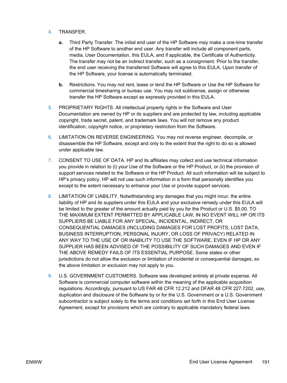 HP LaserJet Pro 400 color Printer M451 series User Manual | Page 209 / 242