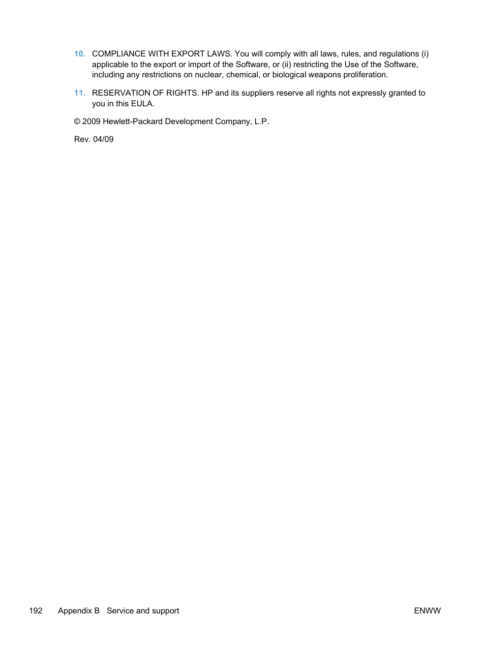 HP LaserJet Pro 400 color Printer M451 series User Manual | Page 210 / 242