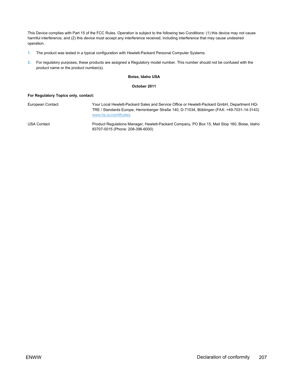 HP LaserJet Pro 400 color Printer M451 series User Manual | Page 225 / 242