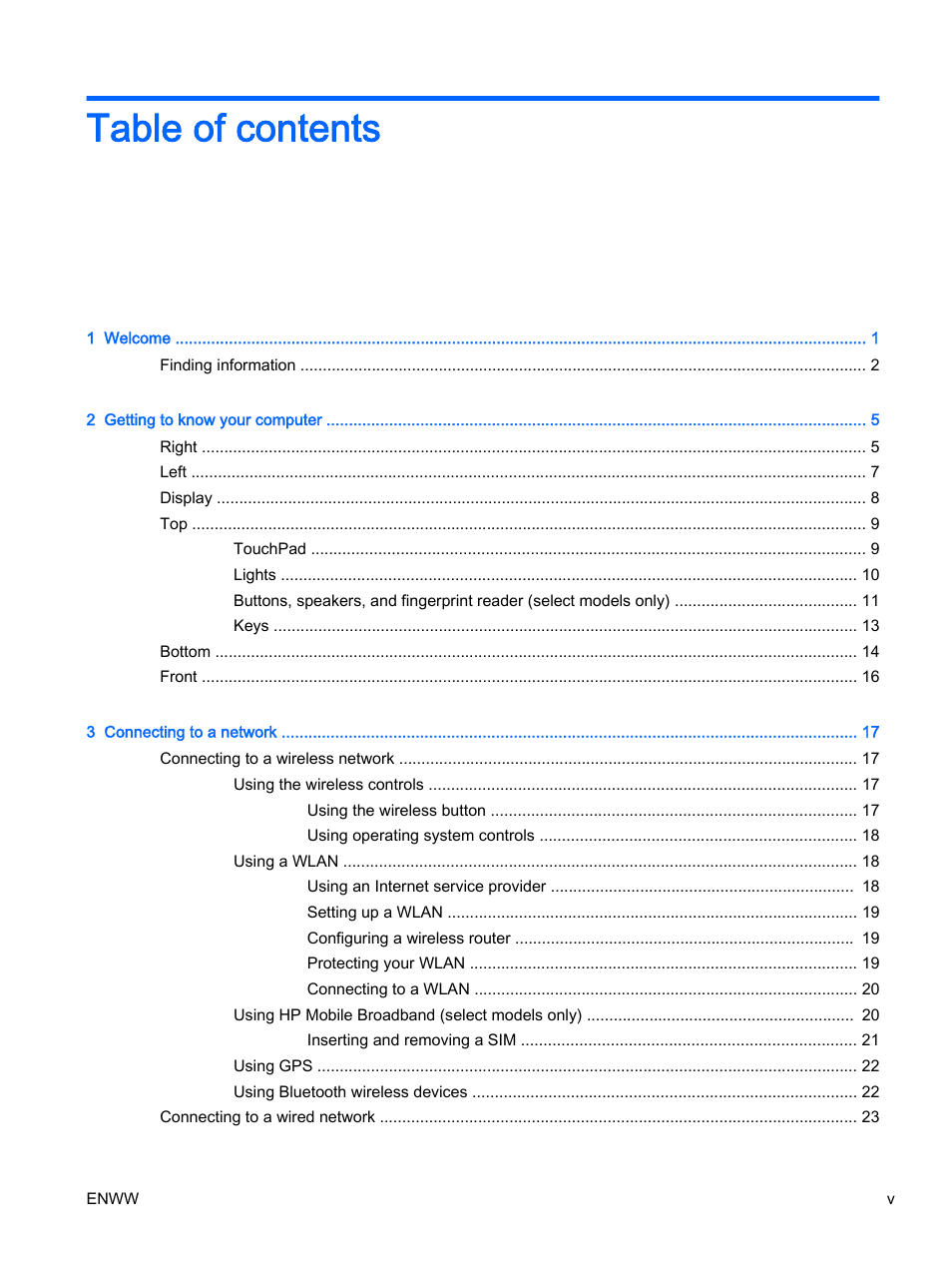 HP EliteBook 725 G2 Notebook PC User Manual | Page 5 / 114
