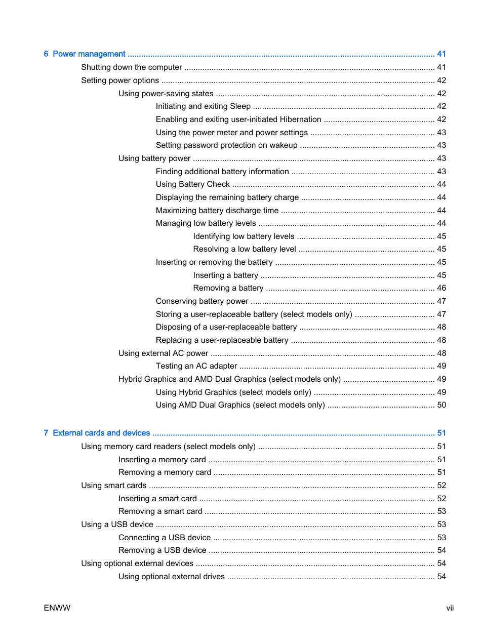 HP EliteBook 725 G2 Notebook PC User Manual | Page 7 / 114