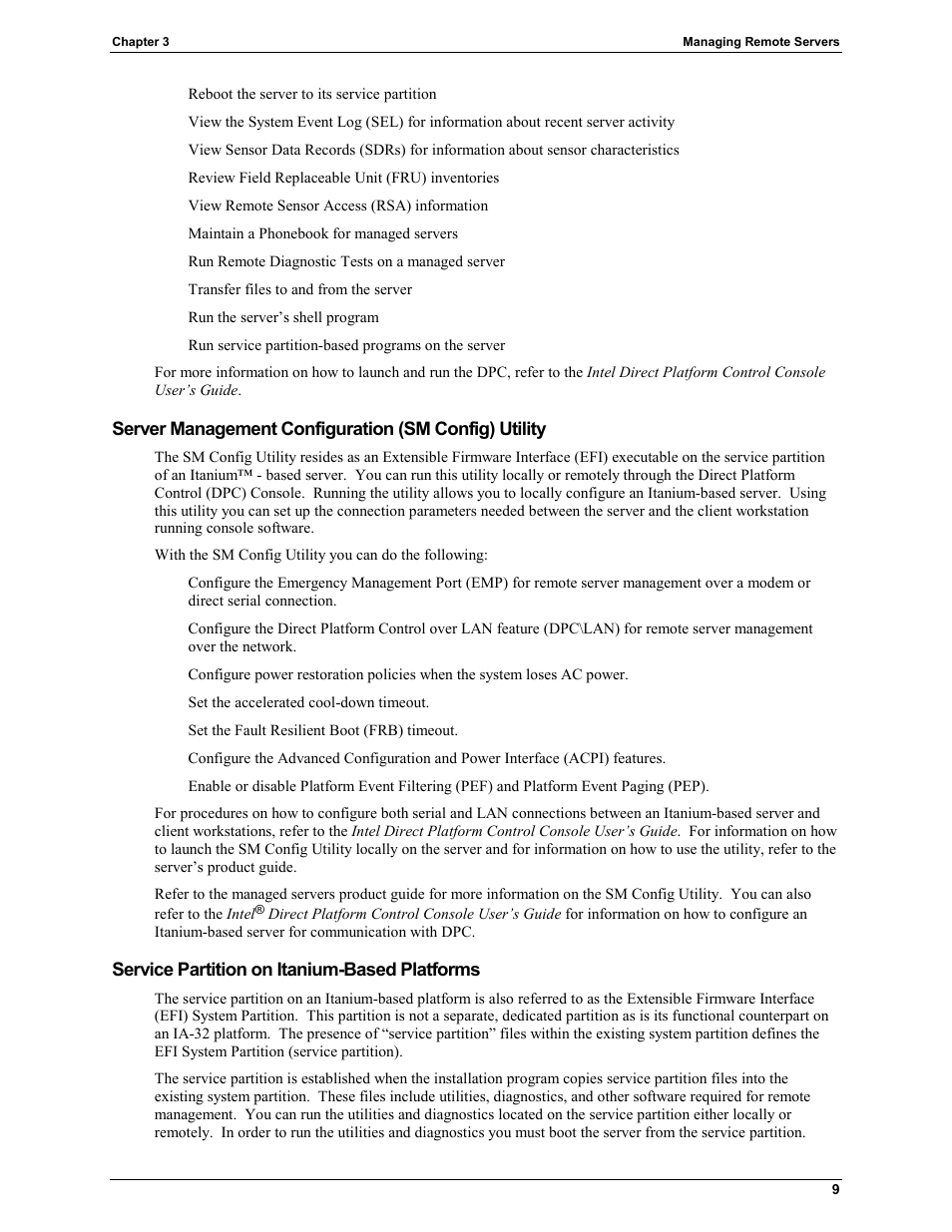 Service partition on itanium-based platforms | HP Integrity rx4610 Server User Manual | Page 13 / 25