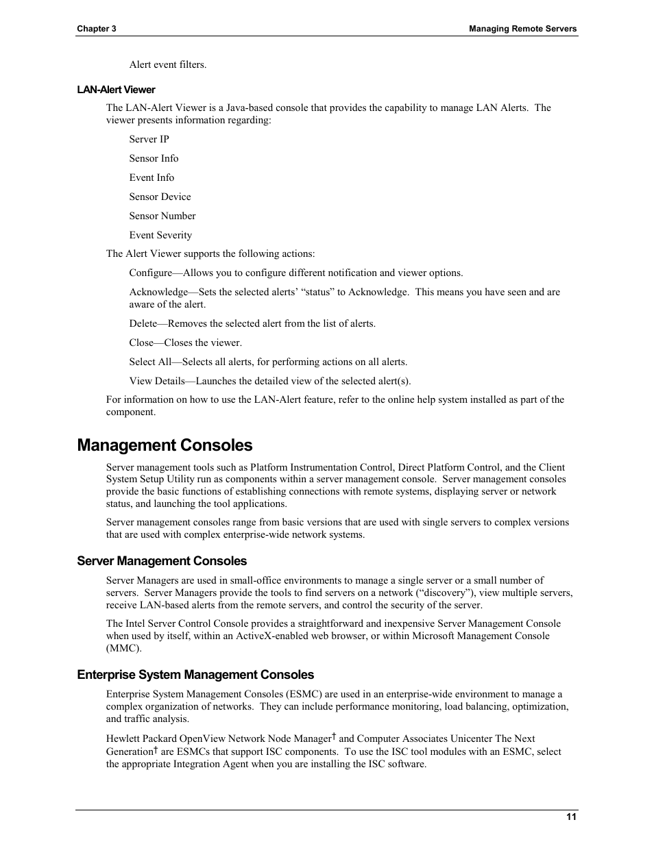 Management consoles, Server management consoles, Enterprise system management consoles | HP Integrity rx4610 Server User Manual | Page 15 / 25