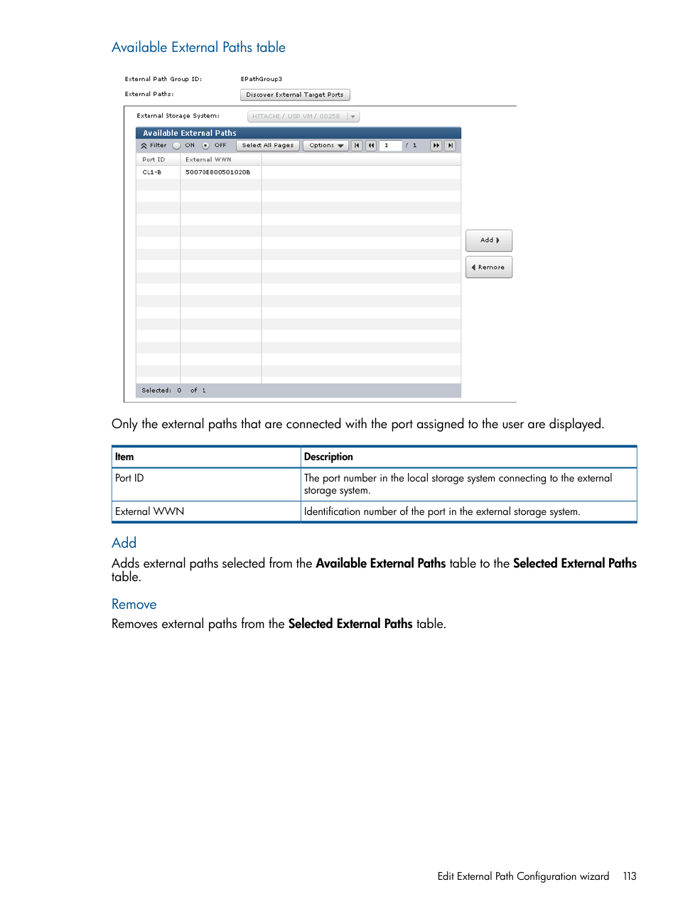 HP XP P9500 Storage User Manual | Page 113 / 133