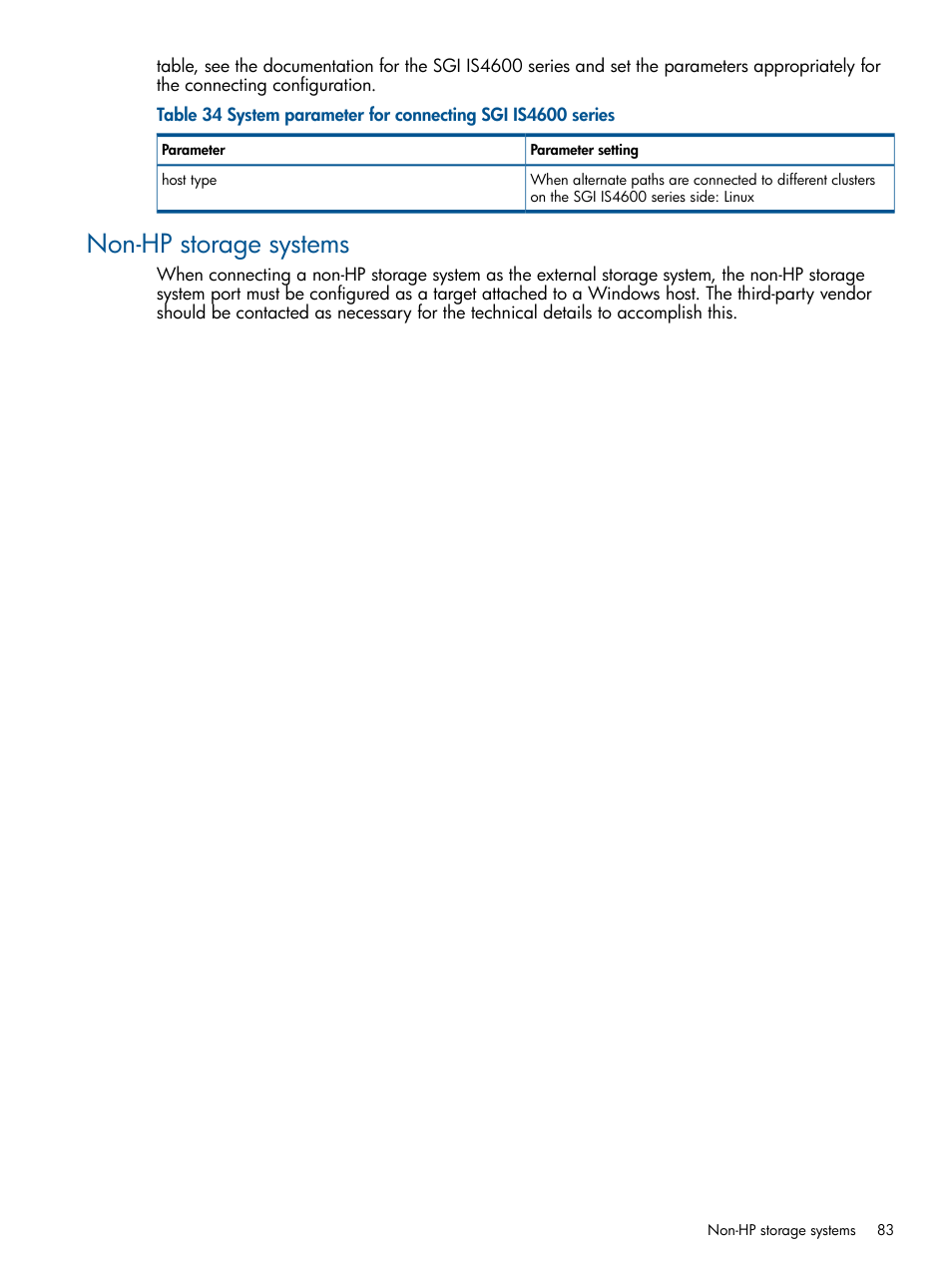 Non-hp storage systems | HP XP P9500 Storage User Manual | Page 83 / 133