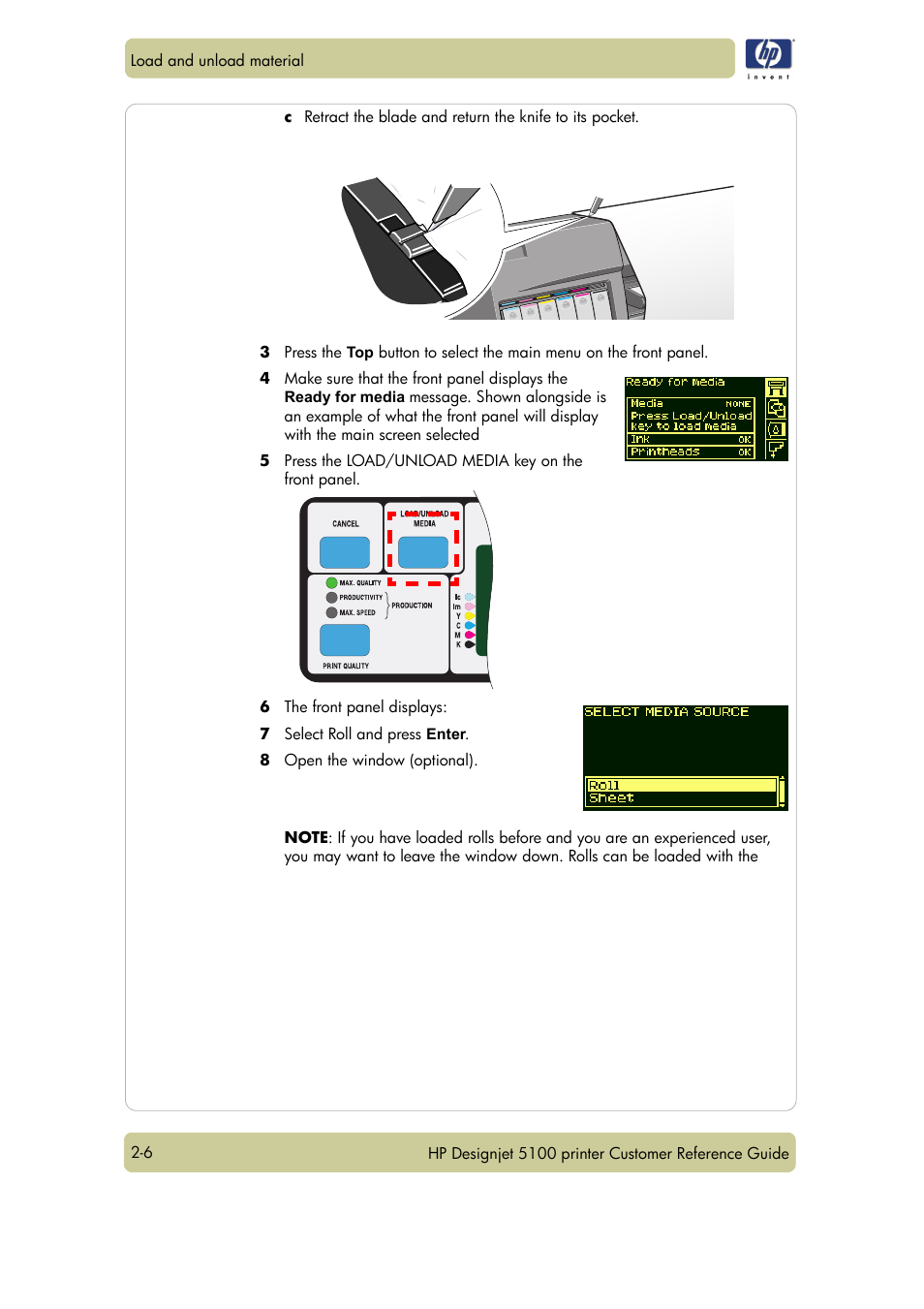 HP Designjet 5100 Printer series User Manual | Page 30 / 123