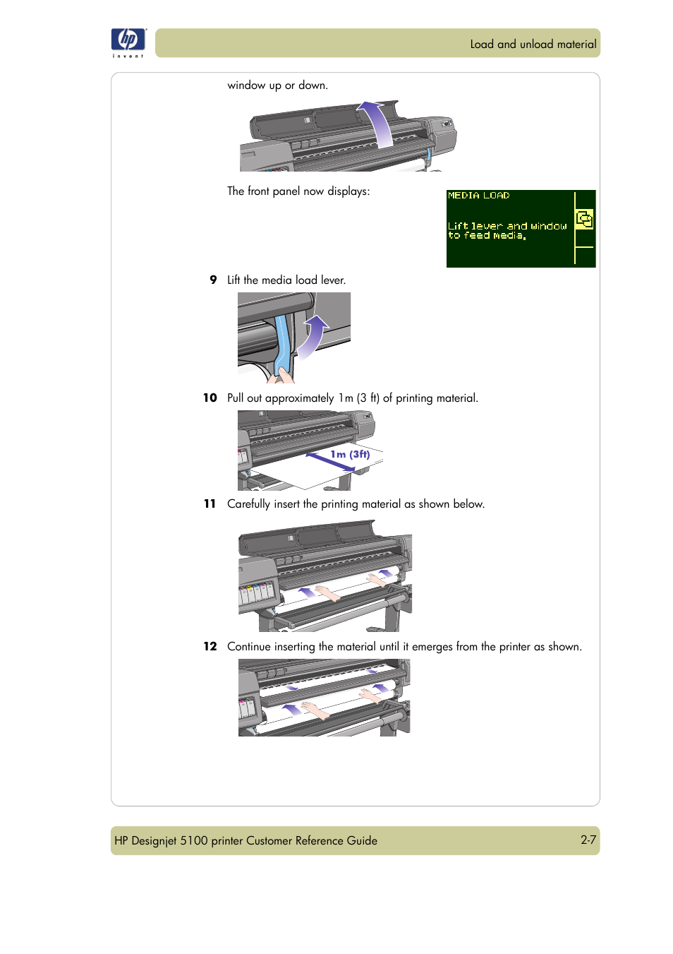 HP Designjet 5100 Printer series User Manual | Page 31 / 123