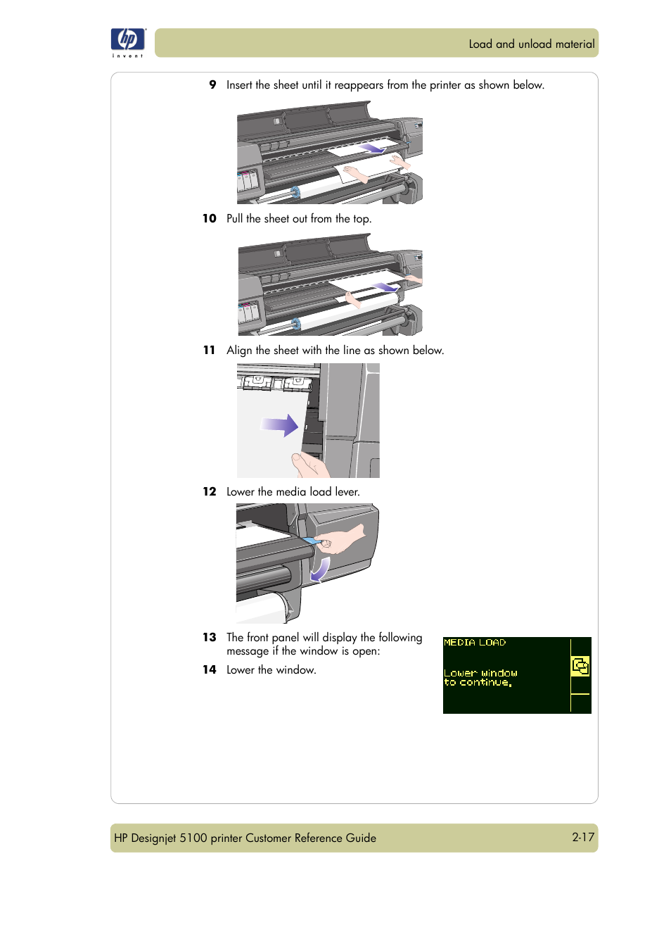 HP Designjet 5100 Printer series User Manual | Page 41 / 123