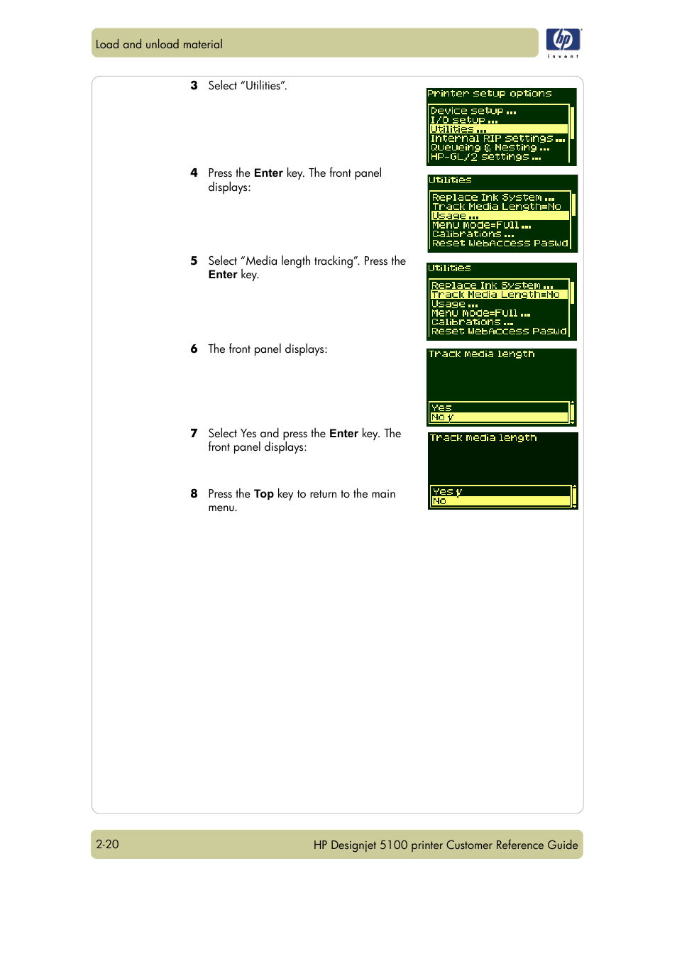 HP Designjet 5100 Printer series User Manual | Page 44 / 123