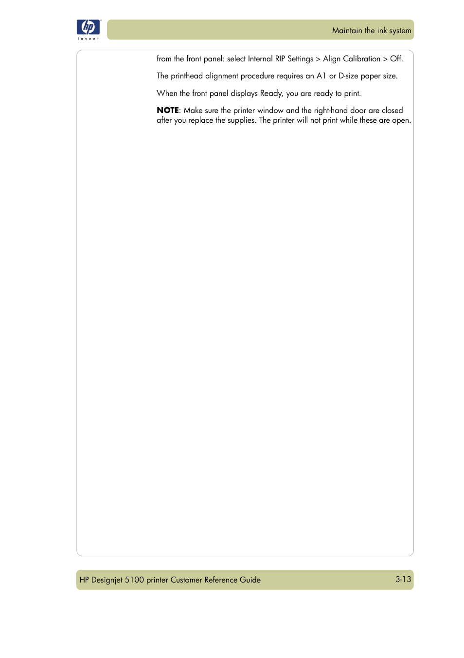 HP Designjet 5100 Printer series User Manual | Page 57 / 123
