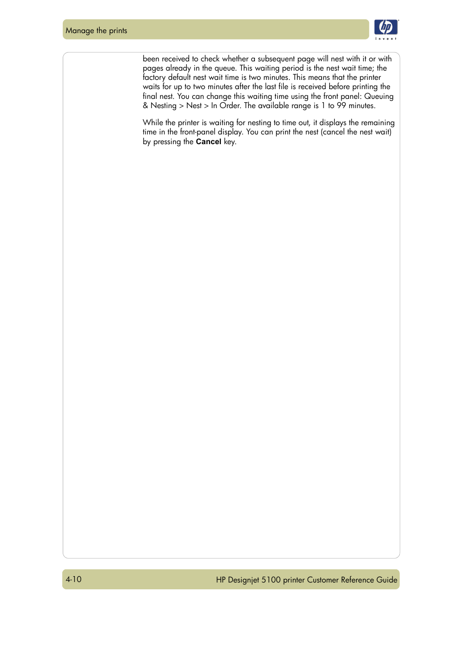 HP Designjet 5100 Printer series User Manual | Page 68 / 123