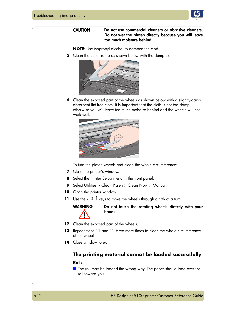 HP Designjet 5100 Printer series User Manual | Page 94 / 123