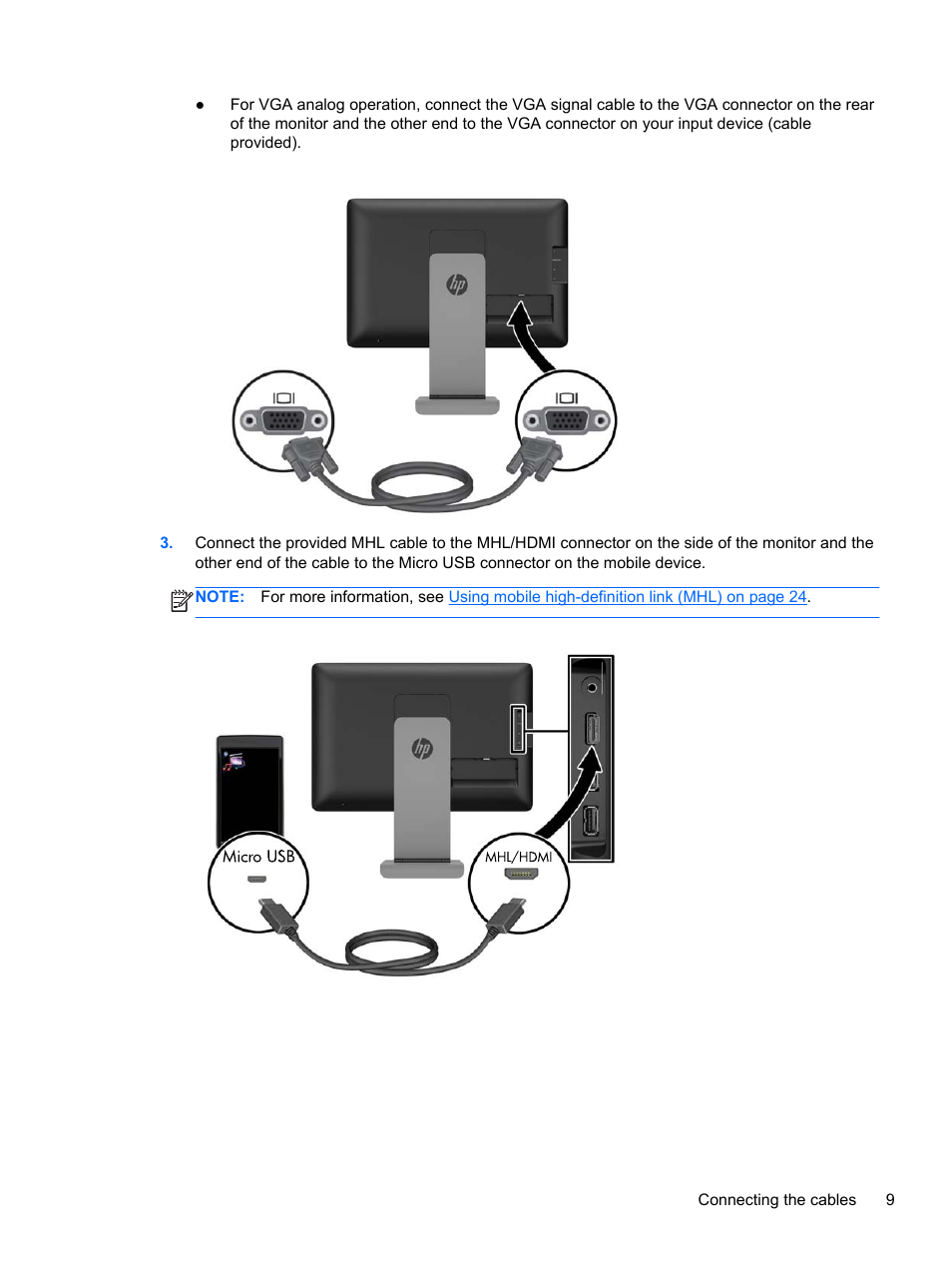 HP EliteDisplay S240ml 23.8-in IPS LED Backlit MHL Monitor User Manual | Page 15 / 35