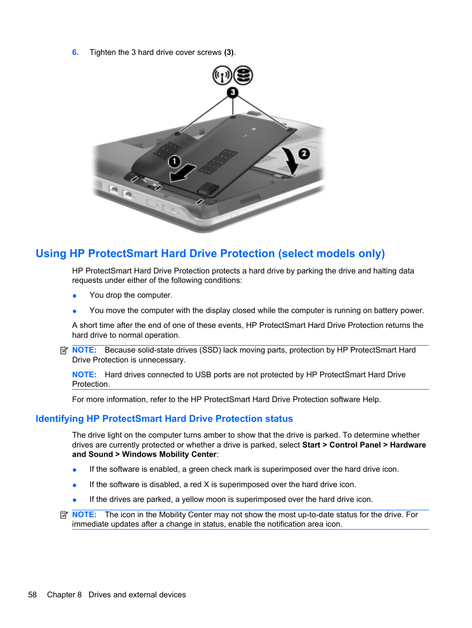 HP Pavilion dm3-2010us Entertainment Notebook PC User Manual | Page 68 / 95
